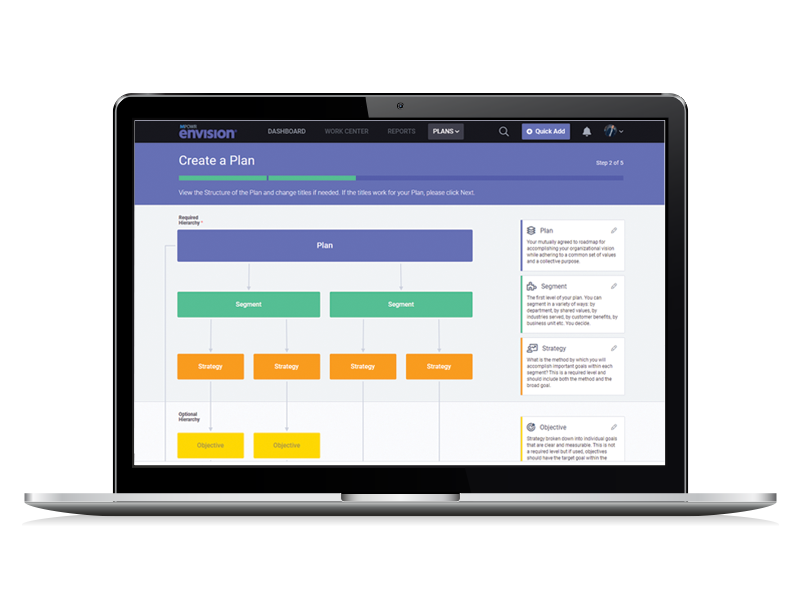 screenshot of MPOWR Envision